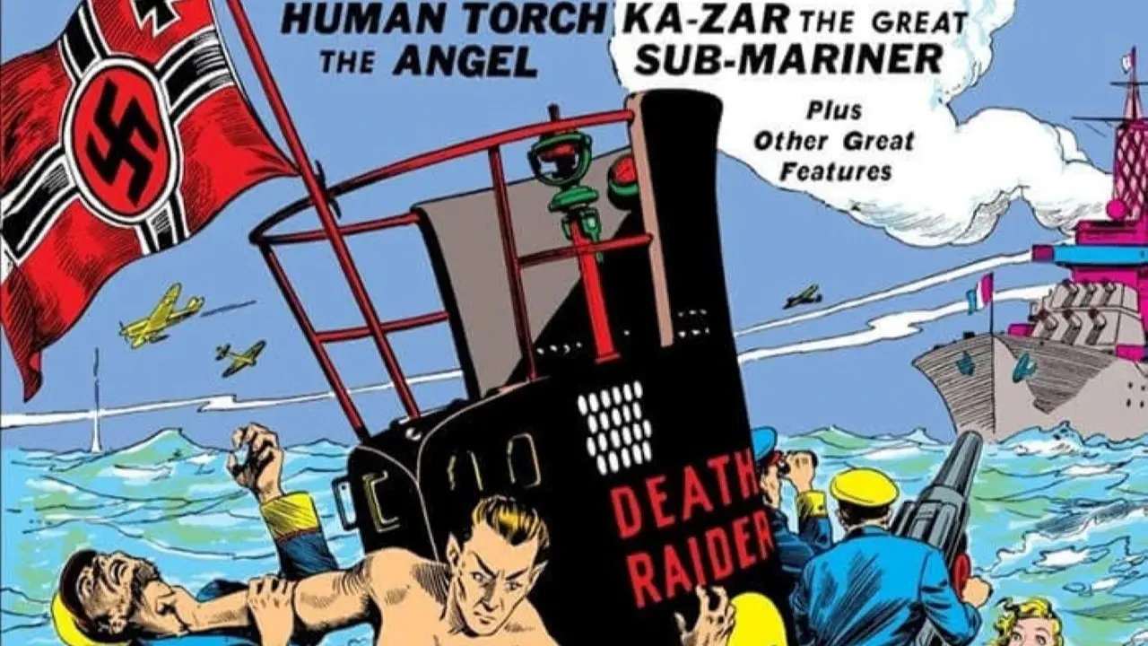 A primeira aparição de Namor na capa foi em Marvel Mystery Comics #4.