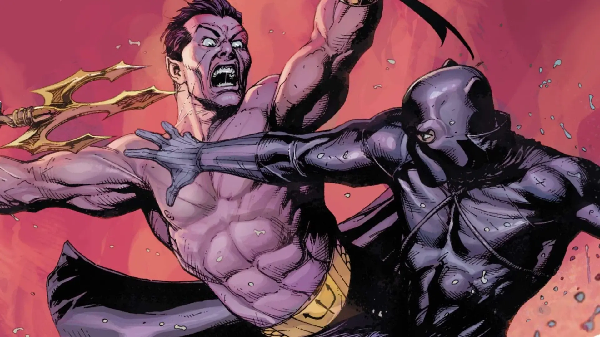 Namor e Pantera Negra em um confronto épico nos quadrinhos da Marvel. 