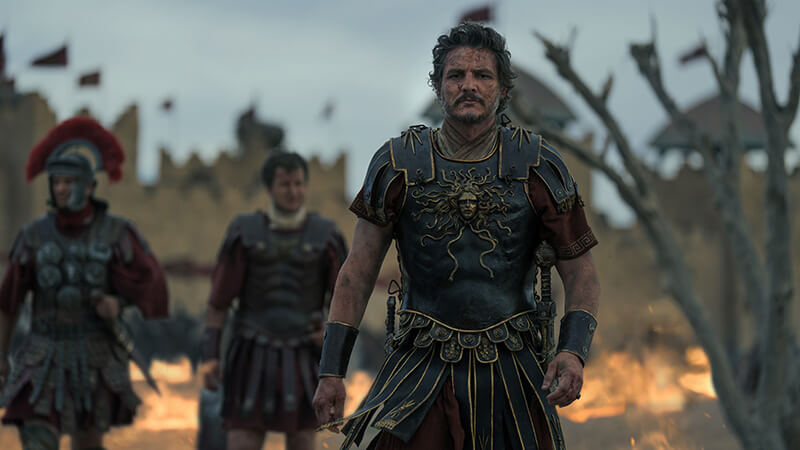 Pedro Pascal é o general Marcus Acacius em Gladiador II (Crédito: Paramount Pictures)