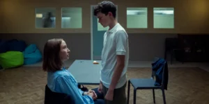 Erin Doherty e Owen Cooper em cena de Adolescência, da Netflix