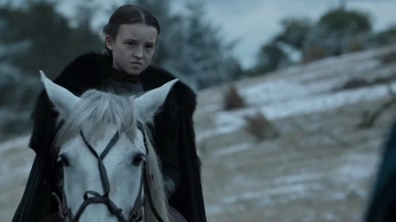 Bella Ramsey numa cena de Game of Thrones