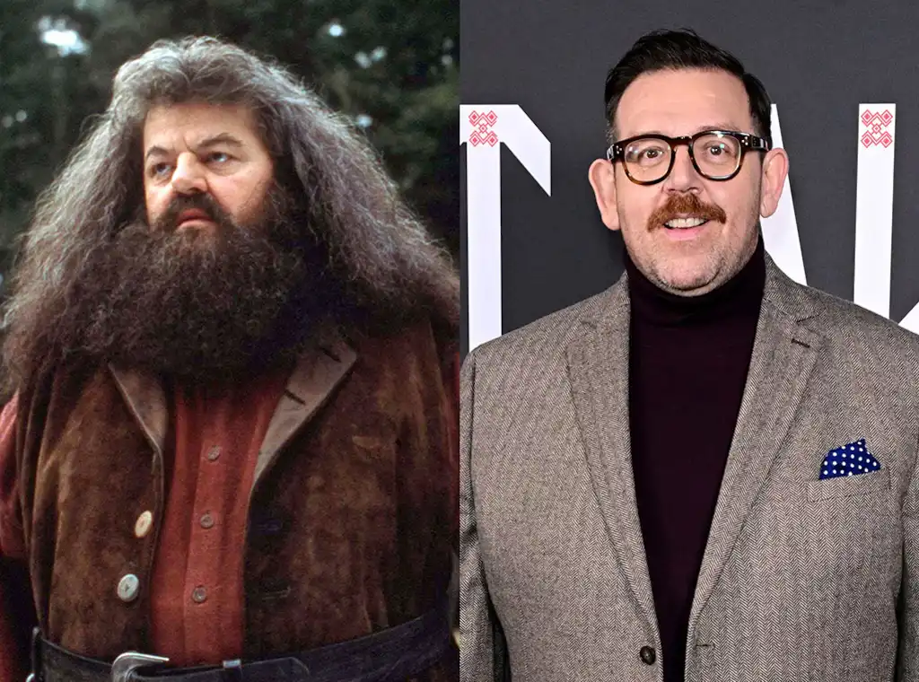 Rubeus Hagrid portrayed by Robbie Coltrane in the Harry Potter films, now to be played by Nick Frost in the series