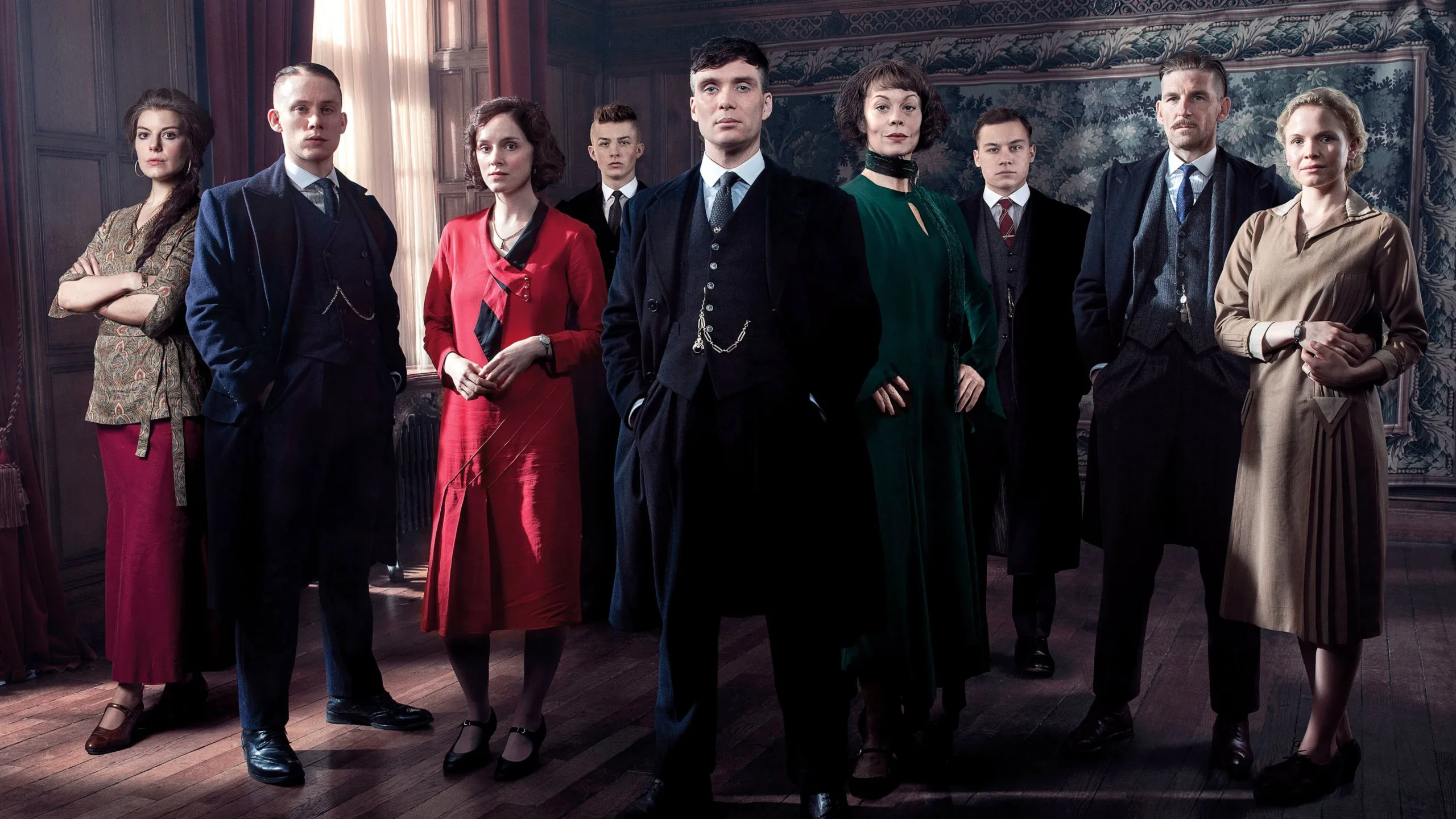 Nove personagens do elenco da série Peaky Blinders (Créditos: The Movie Database/TMDB)