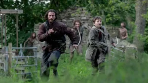 Escena de Exterminio: La evolución (28 Years Later), con Aaron Taylor Johnson