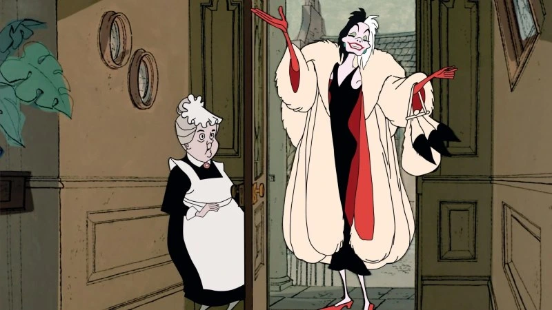 Cruella de Vil from ‘101 Dalmatians’ (1961).