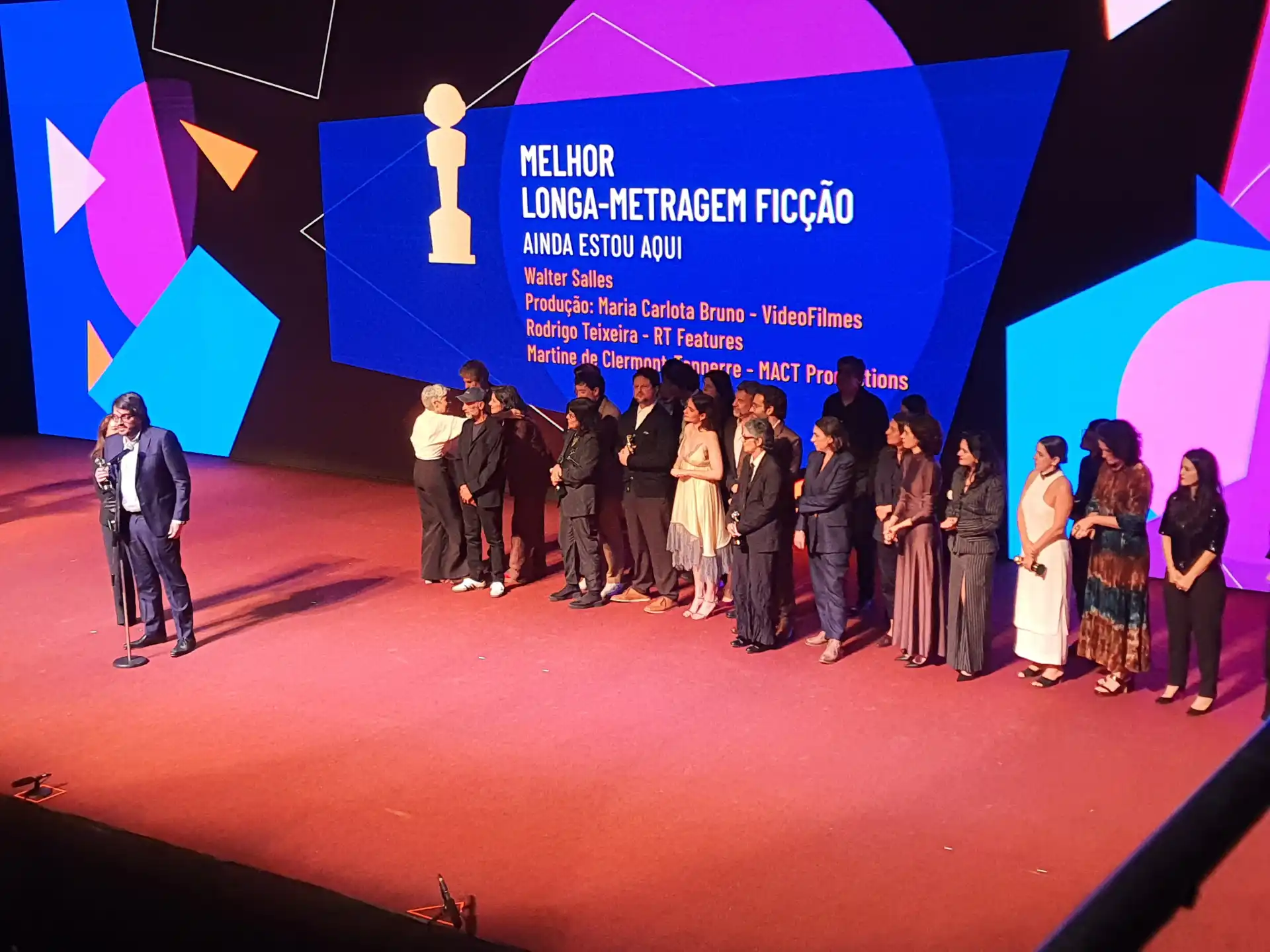 'Ainda Estou Aqui' foi o grande vencedor da noite do Prêmio Grande Otelo levando 13 prêmios. (Créditos: Vitória Pratini)