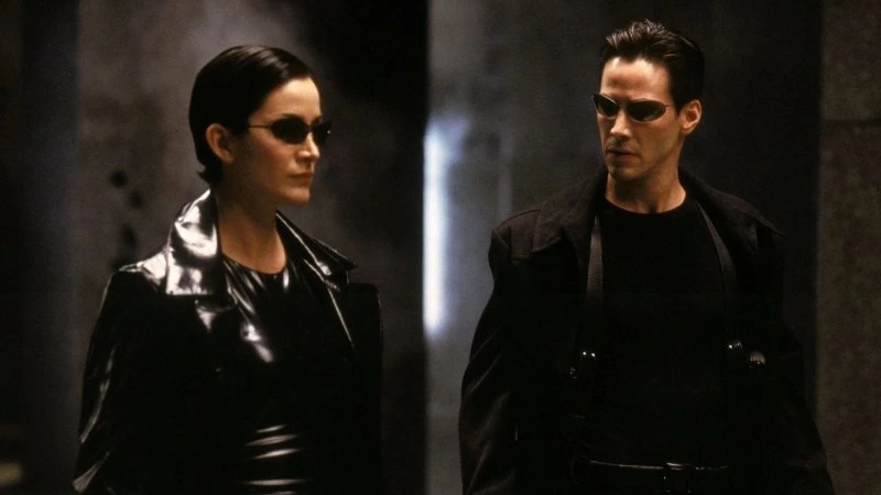 Scene from the movie 'The Matrix' (1999).