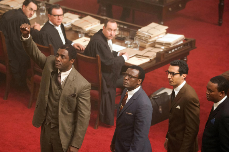 Idris Elba como Nelson Mandela no filme biográfico "Mandela: Longa Caminhada até a Liberdade"