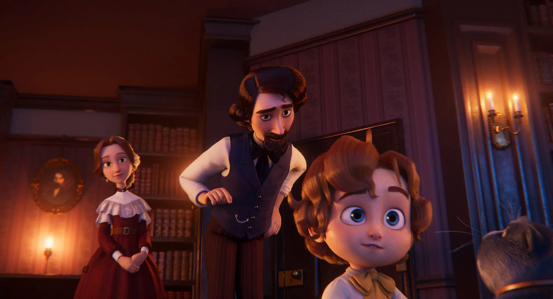Charles Dickens narra a história de Jesus ao filho mais novo, Walter, em O Rei dos Reis, inspirado no conto 'A Vida de Nosso Senhor'
