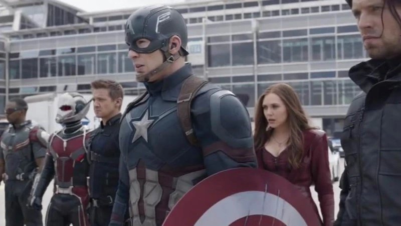 Falcon, Ant-Man, Hawkeye, Captain America, Wanda and Winter Soldier.