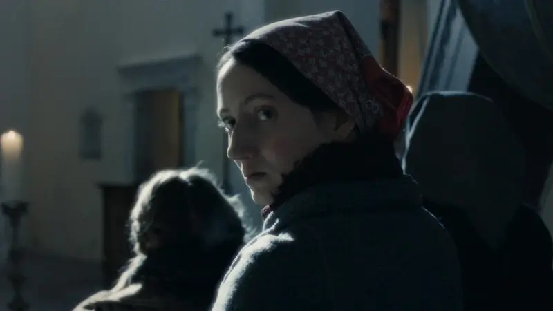 Martina Scrinzi in a scene from the film 'Vermiglio - The Mountain's Bride'