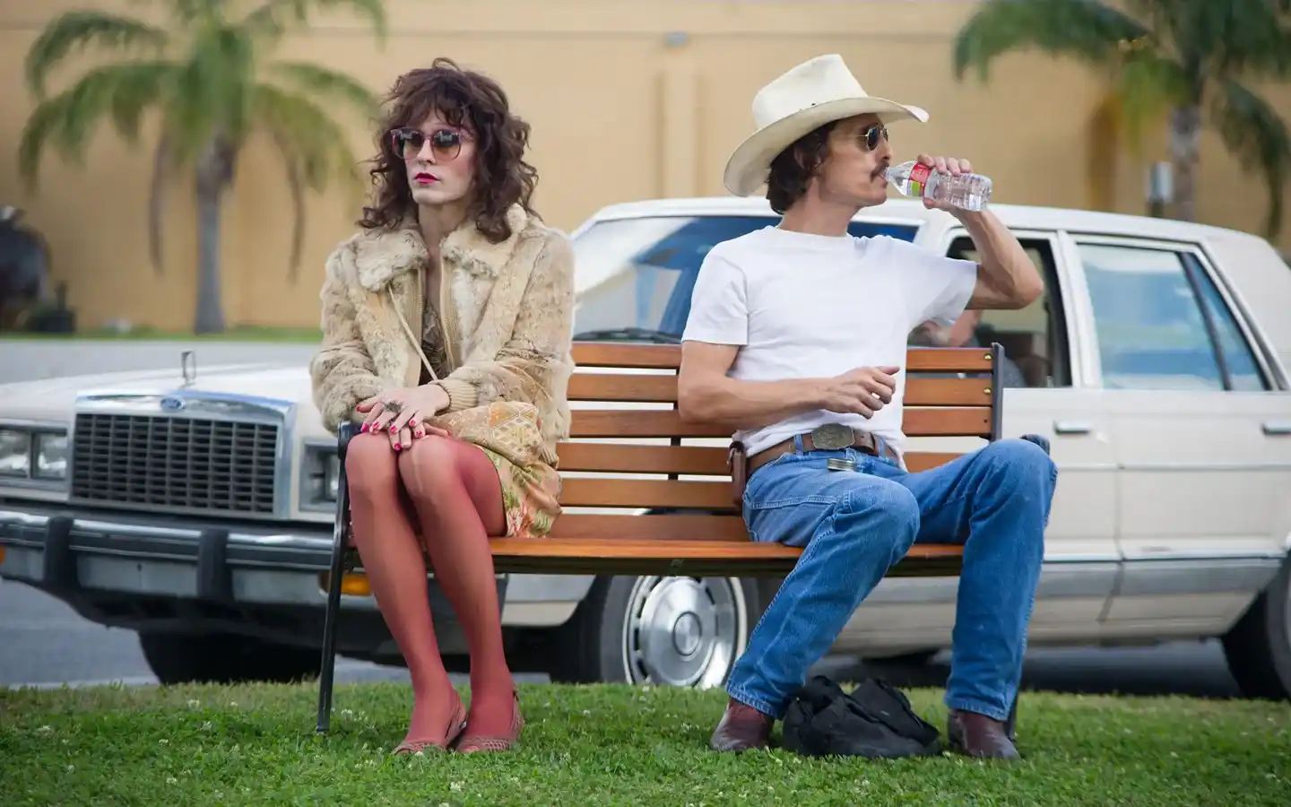 'Clube de Compras Dallas' com Jared Leto e Matthew McConaughey. (Crédito: IMDB)