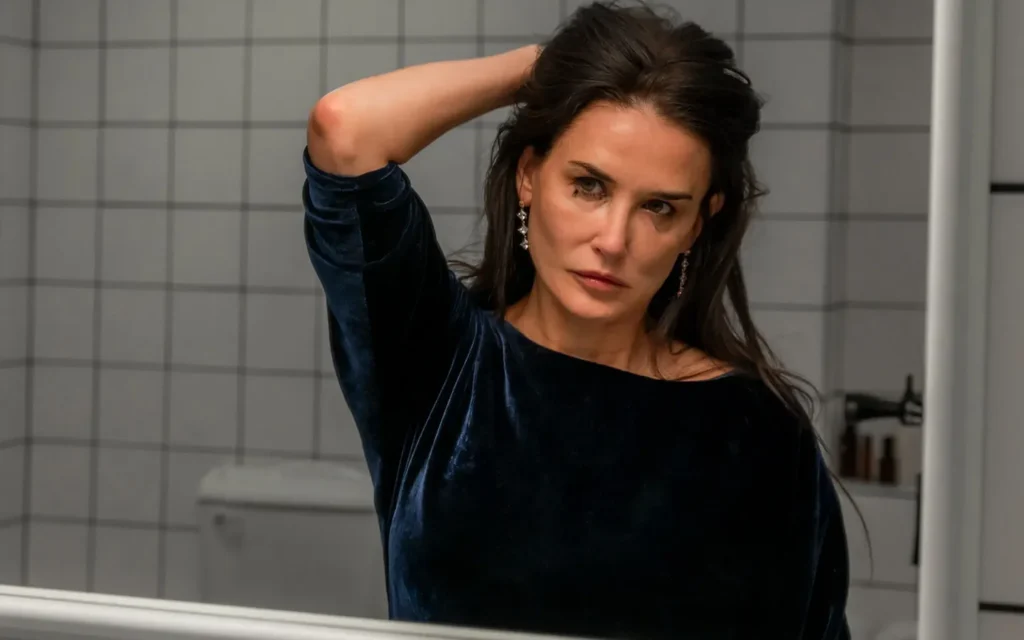Demi Moore como Elisabeth Sparkle en la película ‘La Sustancia’.