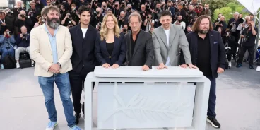 Elenco do filme The Second Act no Festinal de Cannes. (Crédito: Festival de Cannes)