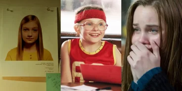 O cinema há muito tempo explora os perigos da adultização sob diferentes óticas. Da esquerda para a direita: a criação de uma persona digital em 'A Garota Artificial' (2022), a pressão por performance em 'Pequena Miss Sunshine' (2006) e a vulnerabilidade online em 'Confiar' (2010)(Créditos: Divulgação)