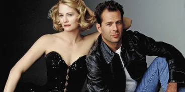 Bruce Willis e Cybill Shepherd em A Gata e o Rato (1985), série que revelou o talento cômico do ator antes de sua fase no cinema. (Créditos: TMDB)