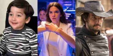Os atores Gael Santos (Wandinha), Bruna Marquezine (Besouro Azul) e Rodrigo Santoro (Westworld). (Crédito: IMDB)