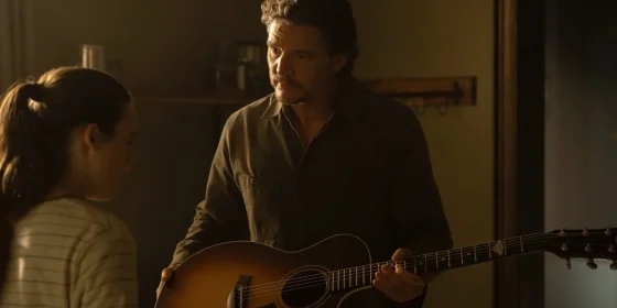 Pedro Pascal como Joel e Bella Ramsey como Ellie em flashback da 2ª temporada de The Last of Us 